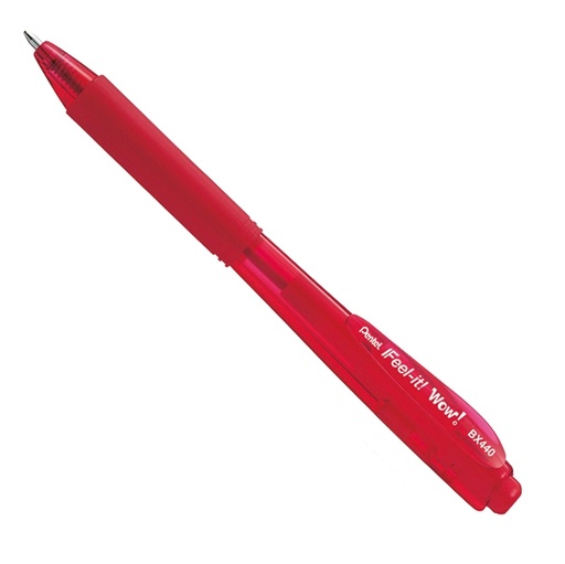 [D81742] Penna sfera a scatto Feel It Wow BX440 rosso 1.0mm PENTEL