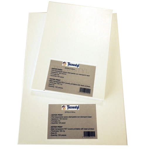 [D81757] 100 Fogli backlite formato A4 per cornici retroilluminate a led EPPA4