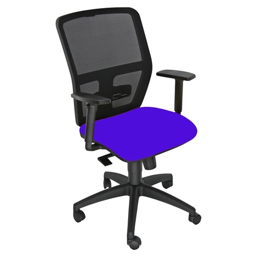 [D81988] Seduta operativa ergonomica Kemper A Blu c/bracc.reg.