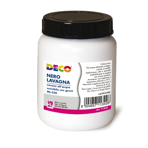 [D82009] Vernice lavagna all'acqua nero 250ml DECO