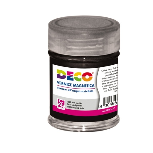 [D82010] Vernice lavagna magnetica all'acqua nero 120gr DECO