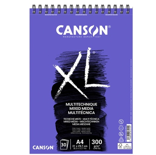 [D82031] Album XL MIX-MEDIA f.to A4 300gr 30fg Canson