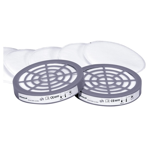 [D82083] Kit 2 Filtri P2 per Semi-Maschera M6400