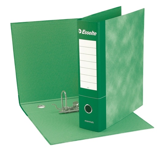 [D82297] Registratore ESSENTIALS G72 verde dorso 5cm f.to commerciale ESSELTE