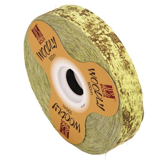 [D82339] Rotolo nastro Woodly Corteggia 24mmx100mt verde chiaro Bolis
