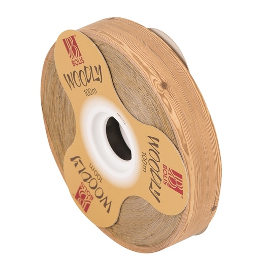 [D82342] Rotolo nastro Woodly Legno goffrato 24mmx100mt Bolis