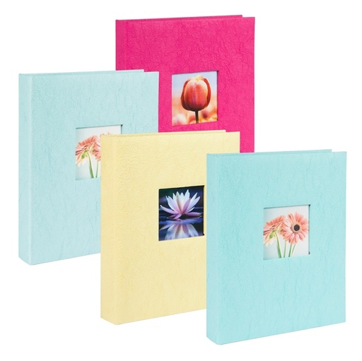 [D82348] Album foto 24x31cm 30fg cart. c/velina cop.personalizzabile colori ass. LEBEZ