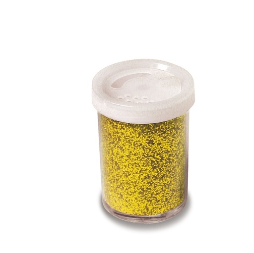 [D82428] Glitter flacone grana fine 25ml oro DECO