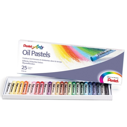 [D82443] ASTUCCIO 25 PASTELLI A OLIO PENTEL ARTS
