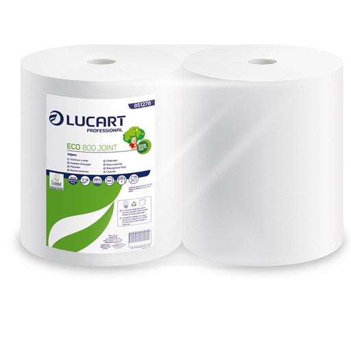 [D82473] Bobina Asciugatutto 800 strappi / 296mt microgoffrata Eco 800 joint Lucart