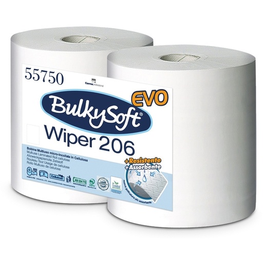 [D82476] Bobina Asciugatutto 800 strappi / 208mt microgoffrata Classic BulkySoft
