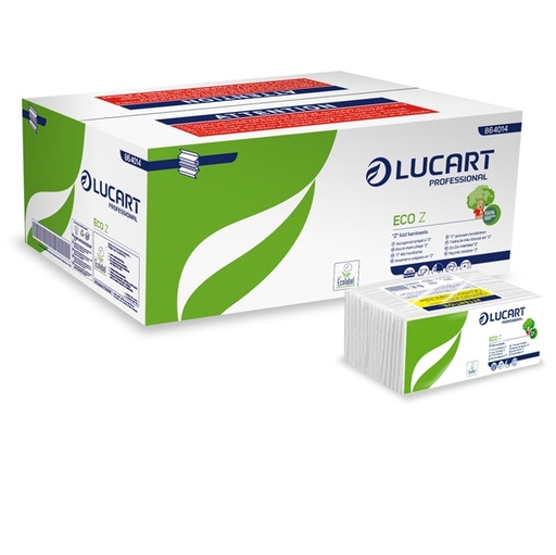 [D82479] Pacco da 220 asciugamani piegati a Z goffrato corda Eco Z Lucart
