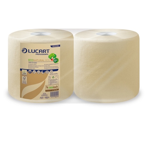 [D82483] Bobina Asciugatutto 800 strappi / 200mt microgoffrata EcoNatural Lucart