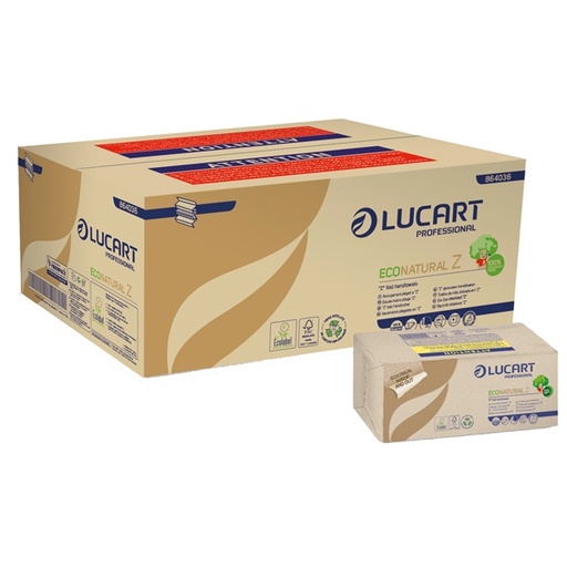 [D82484] Pacco da 220 asciugamani piegati a Z EcoNatural Lucart