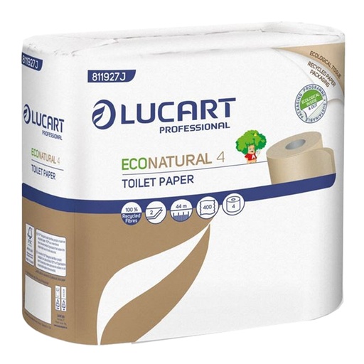 [D82488] Pacco 4 rotoli Carta Igienica 400 strappi EcoNatural Lucart