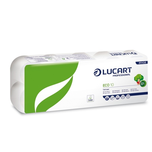 [D82492] Pacco 10 rotoli Carta Igienica 200 strappi Eco Lucart