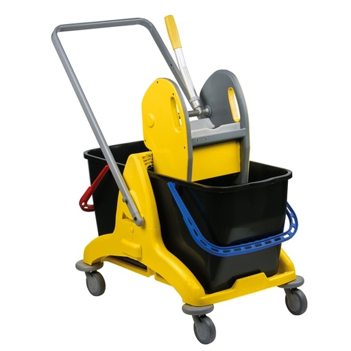 [D82502] Carrello doppia vasca 25+25Lt con Pressa PressClean