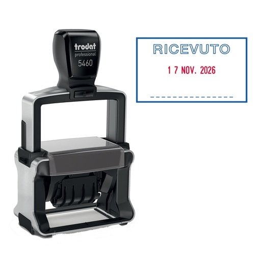 [D82577] Timbro Professional 4.0 5460/PR4/L1 DATARIO + RICEVUTO autoinchiostrante TRODAT