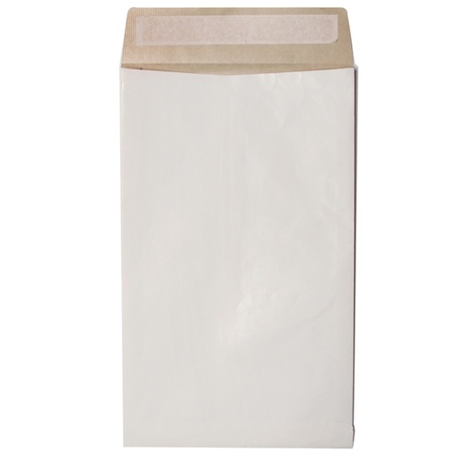 [D94415] 100 Sacchetti bianchi antistrappo Secursac 25x35x4cm A4 130gr