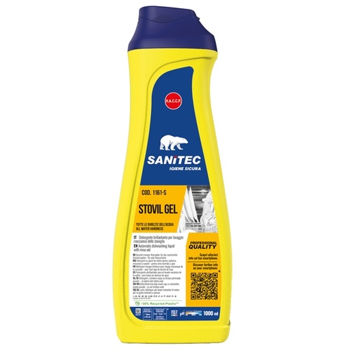 [D82746] Detergente lavastoviglie Stovil Gel 1Lt Sanitec