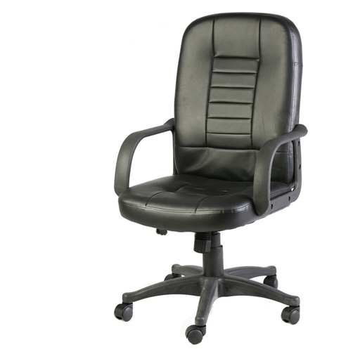 [D82801] Poltrona Direzionale Detroit HC4418H Nero