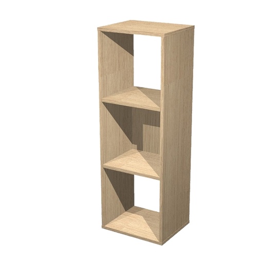 [D82836] LIBRERIA 3 CASELLE 35,9x29,2cm-H103,9cm Rovere - RAINBOW