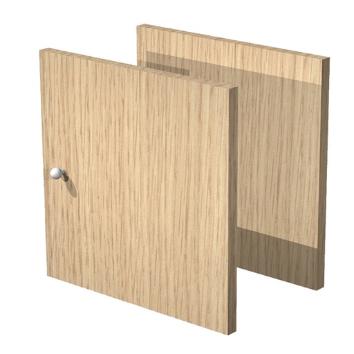 [D82841] COPPIA ANTINE Rovere per LIBRERIA RAINBOW