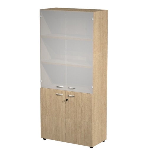 [D82856] ARMADIO MODULARE A 2+2 ANTE 90x45,8cm - H200cm Rovere