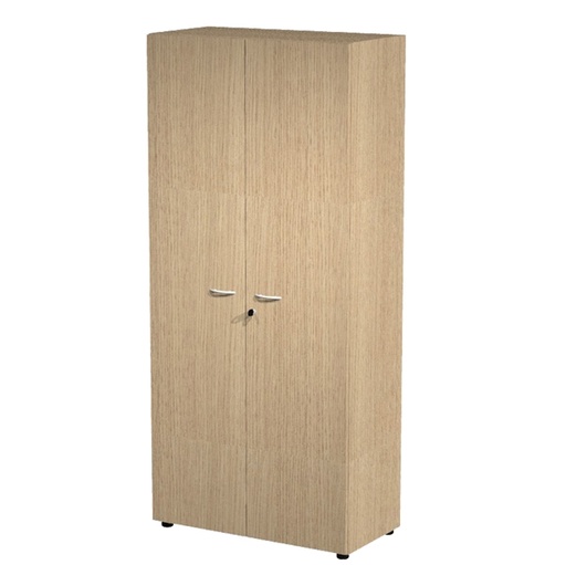 [D82857] ARMADIO MODULARE A 2 ANTE ALTE 90x45,8cm - H200cm Rovere