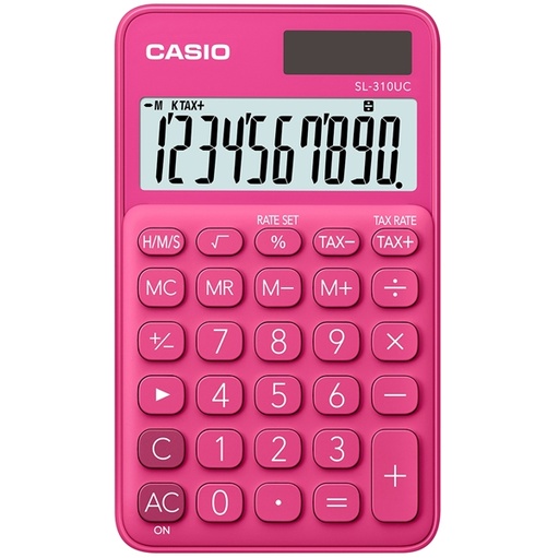 [D82862] Calcolatrice tascabile SL-310UC rosso CASIO