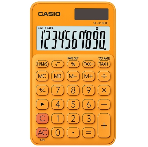 [D82863] Calcolatrice tascabile SL-310UC arancio CASIO