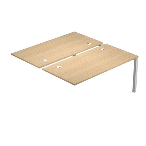 [D82881] Postazione doppia aggiuntiva per scrivanie 120X168cm Rovere - Agora'
