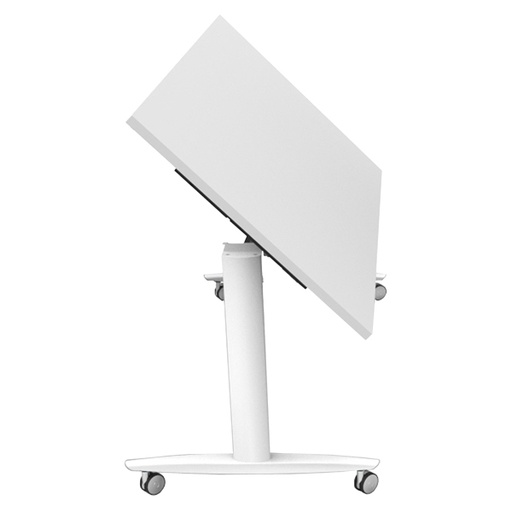 [D82893] Tavolo multifunzione c/ruote 140x80xH73,7cm Bianco - Taxi