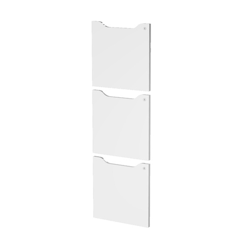 [D82939] Set 3 ante c/serratura Bianco per casellari Maxi Rainbow