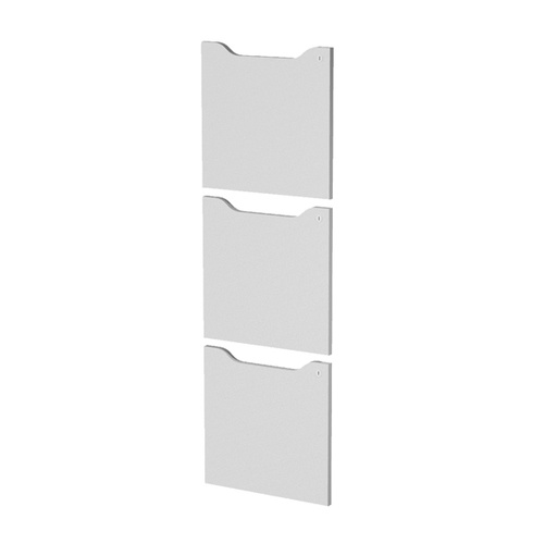 [D82940] Set 3 ante c/serratura Grigio per casellari Maxi Rainbow