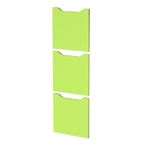 [D82944] Set 3 ante c/serratura Verde per casellari Maxi Rainbow