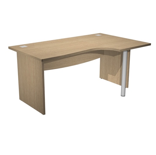 [D82950] Scrivania Compact DX fianco pann. L160cm Rovere - Agora' Direction
