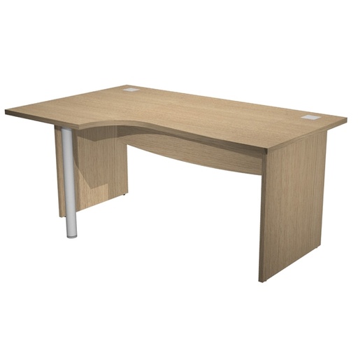 [D82953] Scrivania Compact SX fianco pann. L180cm Rovere - Agora' Direction