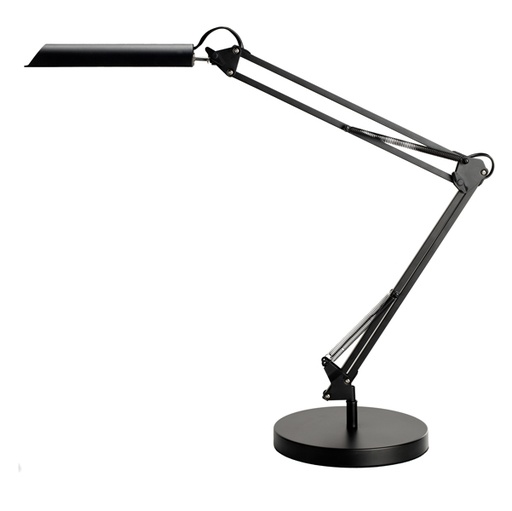 [D82997] Lampada da tavolo Swingo Led 11W Nero con base e morsetto Unilux