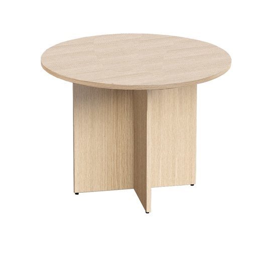 [D83013] Tavolo riunione tondo diam.100cm Rovere - Agora' Direction