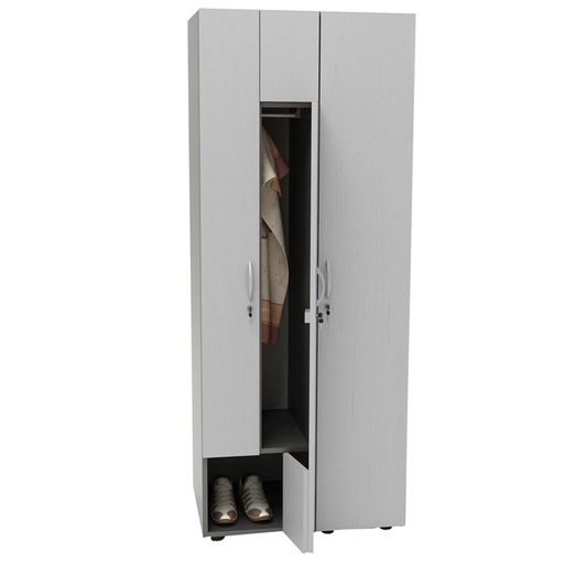 [D83021] Armadio guardaroba 2ante 40x52xH185cm Grigio
