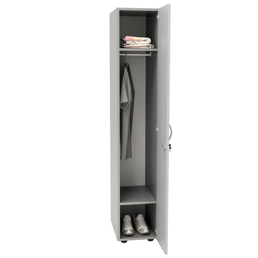 [D83023] Armadio guardaroba 1anta 33x52xH185cm Grigio