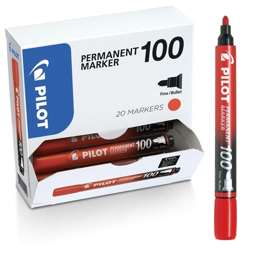 [D83072] Bonus Pack 15+5 marcatore permanente 10 0 rosso p.tonda 4.5mm Pilot