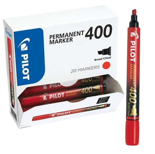 [D83073] Bonus pack 15+5 marcatore permanente 40 0 rosso p.scalpello 4.5mm Pilot