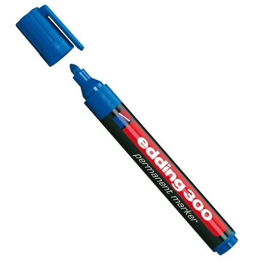 [D83079] Marcatore permanente 300 punta conica blu Edding
