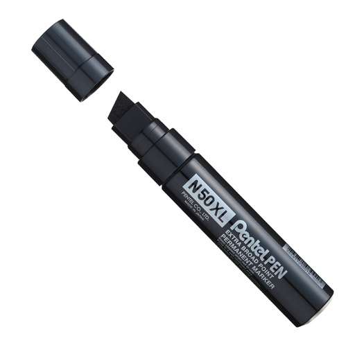 [D83086] Marcatore N50 extra large nero punta a scalpello 8-15,4mm Pentel