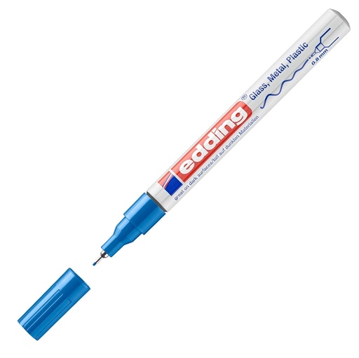 [D83090] Marcatore EDDING 780 punta extra fine vernice blu