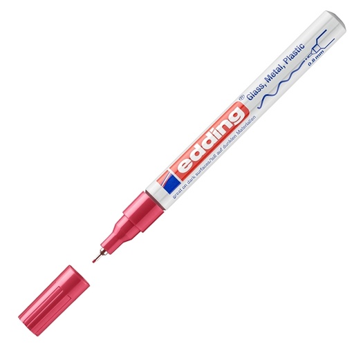 [D83091] Marcatore EDDING 780 punta extra fine vernice rosso