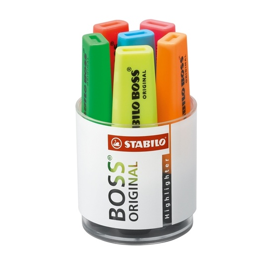 [D83118] Cilindro 6 evidenziatori Boss 70 Stabilo
