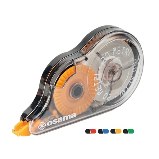 [D83123] Correttore a nastro 20 Metri 5mmx20mt involucro colori assortiti Osama